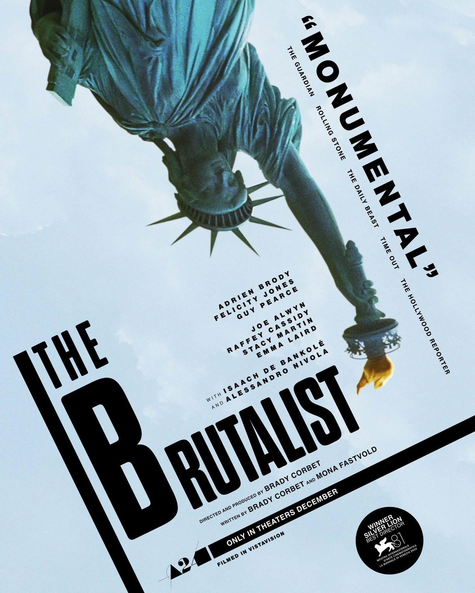 official poster for brady corbets the brutalist 2024